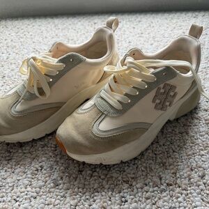 Tory Burch Leather & Suede Chunky Sneakers – Size 7M – Read Description